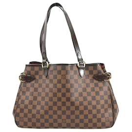 Louis Vuitton-Sac à épaule Damier Batignolles de Louis Vuitton-Marron,Damier ebène