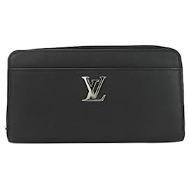 Louis Vuitton-Louis Vuitton Noir Leather Long Wallet-Black