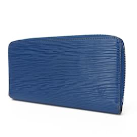 Louis Vuitton-Louis Vuitton Epi Leather Long Wallet in Saphir-Blue