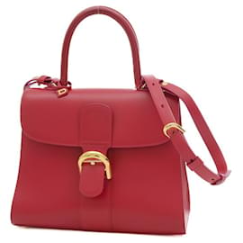 Delvaux-Delvaux Brillon MM 2WAY Handbag-Red