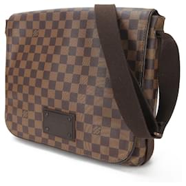 Louis Vuitton-Sac à épaule Brooklyn MM Louis Vuitton-Damier ebène