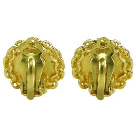 Pendientes de clip de oro vintage de Chanel Dorado