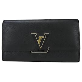 Louis Vuitton-Louis Vuitton Bifold Long Wallet-Black,Pink