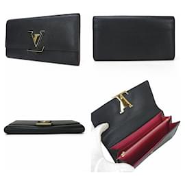 Louis Vuitton-Louis Vuitton Bifold Long Wallet-Black,Pink