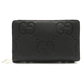 Gucci-GUCCI Jumbo Document Round Wallet-Black