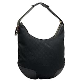 Gucci-Bolso de Hombro Gucci GG Canvas Sherry Line-Negro