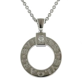 Bulgari-Bvlgari 18K White Gold Diamond Necklace-White