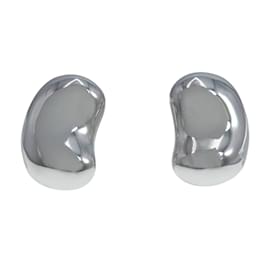 Tiffany & Co-Pendientes de plata mediana Tiffany Bean-Plata