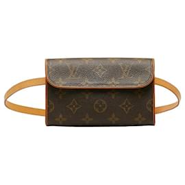 Louis Vuitton-Louis Vuitton Monogram Pochette Florentine S Schultertasche-Braun,Monogramm