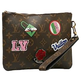 Louis Vuitton-Monogram City Pouch von Louis Vuitton-Braun,Mehrfarben,Monogramm