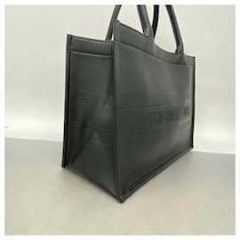 Christian Dior-Bolsa tote de couro preto Christian Dior-Preto