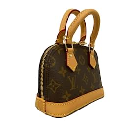 Louis Vuitton-Louis Vuitton Monogram Nano Alma Handtasche-Braun