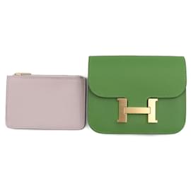 Hermès-Pochete Constance Hermes em Verde Yucca-Verde