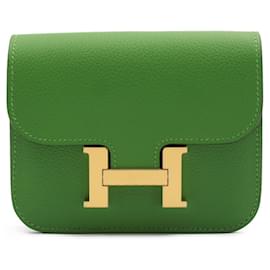 Hermès-Bolso Constance de Hermes en Verde Yucca-Verde