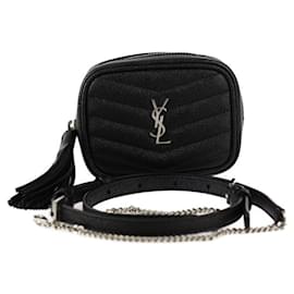 Yves Saint Laurent-Yves Saint Laurent Baby Lou Pouch Shoulder Bag-Black