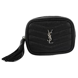 Yves Saint Laurent-Yves Saint Laurent Baby Lou Pouch Shoulder Bag-Black