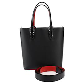 Christian Louboutin-Christian Louboutin CABATA N/S Tote Bag-Black,Red