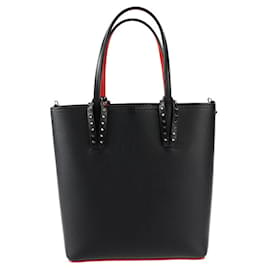 Christian Louboutin-Christian Louboutin CABATA N/S Tote Bag-Black,Red