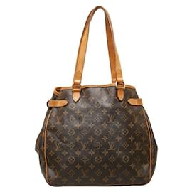 Louis Vuitton-Louis Vuitton Monogram Batignolle Vertikale Schultertasche-Braun,Monogramm