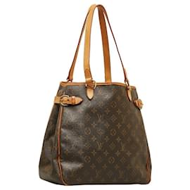 Louis Vuitton-Louis Vuitton Monogram Batignolle Vertikale Schultertasche-Braun,Schwarz,Monogramm