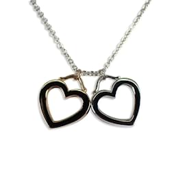 Tiffany & Co-Collar Colgante Corazón Sentimental de Plata Esterlina Tiffany-Plata