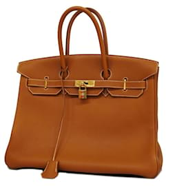 Hermès-Bolsa Hermès Birkin 35 em couro Togo dourado-Dourado