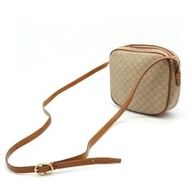 Céline-Bolso de hombro Celine Macadam Pattern-Castaño,Beige