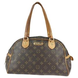 Louis Vuitton-Louis Vuitton Monogram Montorgueil PM Handtasche-Braun,Schwarz,Monogramm