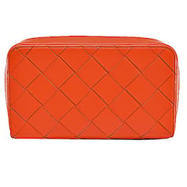 Bottega Veneta-Bolso de mano de cuero naranja Bottega Veneta-Naranja