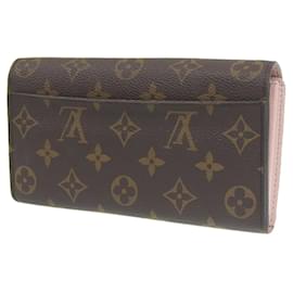 Louis Vuitton-Louis Vuitton Monogramm Portemonnaie Sarah Lang-Pink,Monogramm