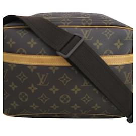 Louis Vuitton-Louis Vuitton Monogram Reporter PM Schultertasche-Braun,Monogramm