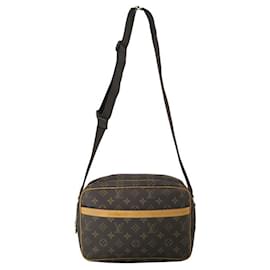 Louis Vuitton-Louis Vuitton Monogram Reporter PM Schultertasche-Braun,Monogramm