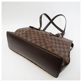 Louis Vuitton-Sac à épaule Chelsea Damier Louis Vuitton-Damier ebène