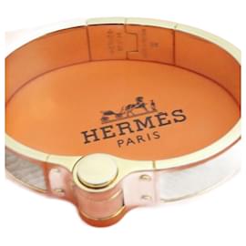 Hermès-Bracelet en cuir Off-White d'Hermès-Blanc cassé