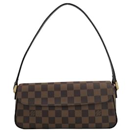 Louis Vuitton-Sac à épaule Damier Recoleta de Louis Vuitton-Marron