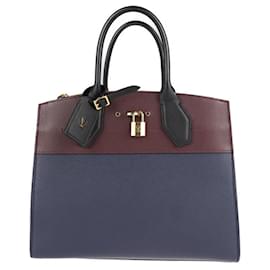 Louis Vuitton-Bolsa City Steamer MM da Louis Vuitton-Preto,Bordeaux