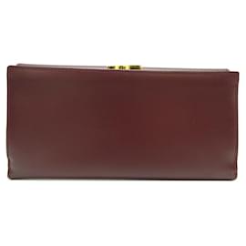 Cartier-Cartier Mustline Long Wallet in Bordeaux-Dark red