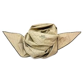 Hermès-Hermes Rhombus Schal-Khaki