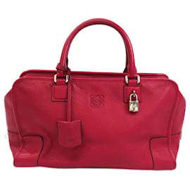 Loewe-Sac à main en cuir Loewe Amazona 36 pour femmes-Rouge