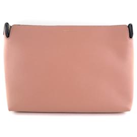 Burberry-Burberry Medium Clutch Bag-Pink,White