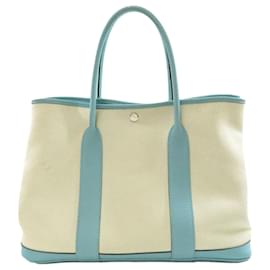 Hermès-Bolso Hermes Garden PM en Blue Atoll-Azul