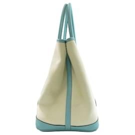 Hermès-Bolsa Hermes Garden PM em Blue Atoll-Azul