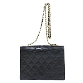 Chanel-Bolso de hombro con cadena dorada Cocomark de Chanel-Negro