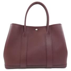 Hermès-Bolsa Tote Bordeaux Vash Country Hermes Garden PM-Bordeaux