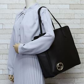 Gucci-Gucci braune Leder-Tote-Braun