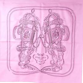 Hermès-Hermes BRIDES de GALA Silk Scarf-Pink