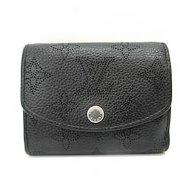 Louis Vuitton-Louis Vuitton Portofeu Ilysse XS Noir Black Mini Trifold Wallet-Black