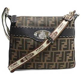 Fendi-Fendi Zucca Pattern Selleria Shoulder Bag-Other