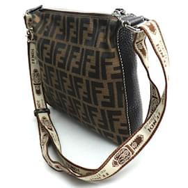 Fendi-Fendi Zucca Pattern Selleria Shoulder Bag-Other