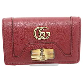 Gucci-Chaveiro de couro vermelho Gucci-Vermelho